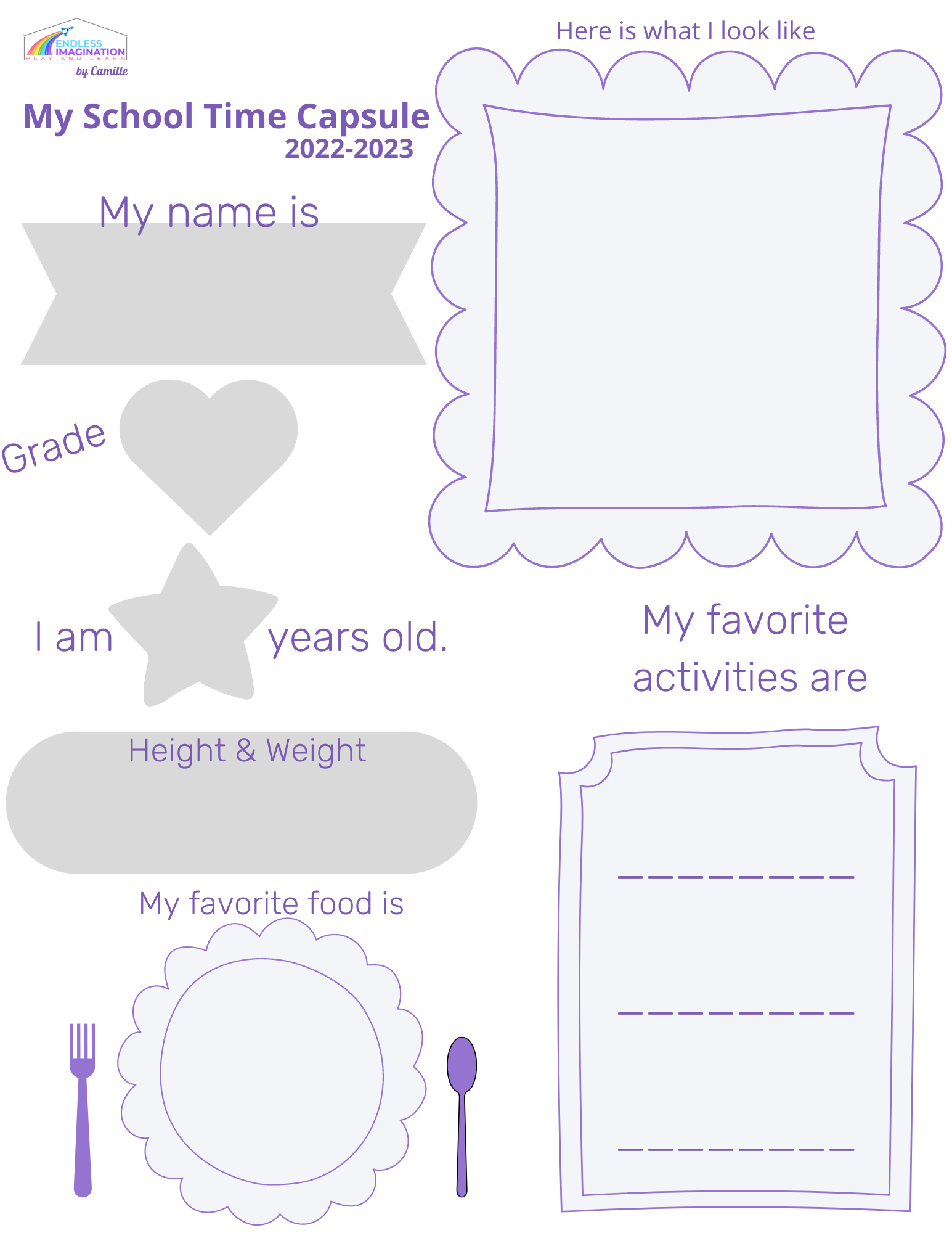 FREE printable- School Time Capsule – Endless Imagination LLC free-printable-school-time-capsule-endless-imagination-llc