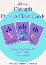Digraph Phonics Flash Cards
