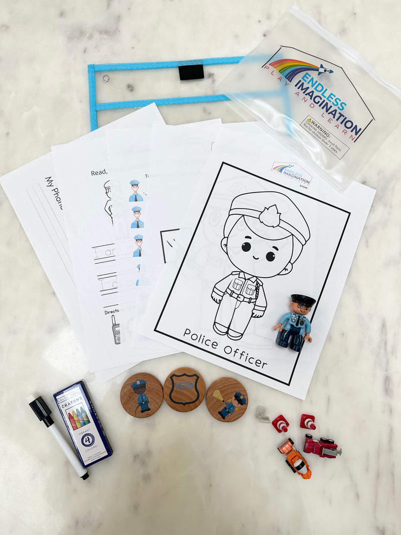 Travel Activity Kit- Police Theme