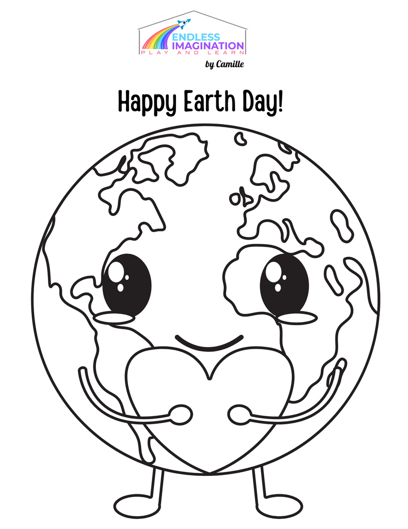 Earth Day Coloring FREEBIE