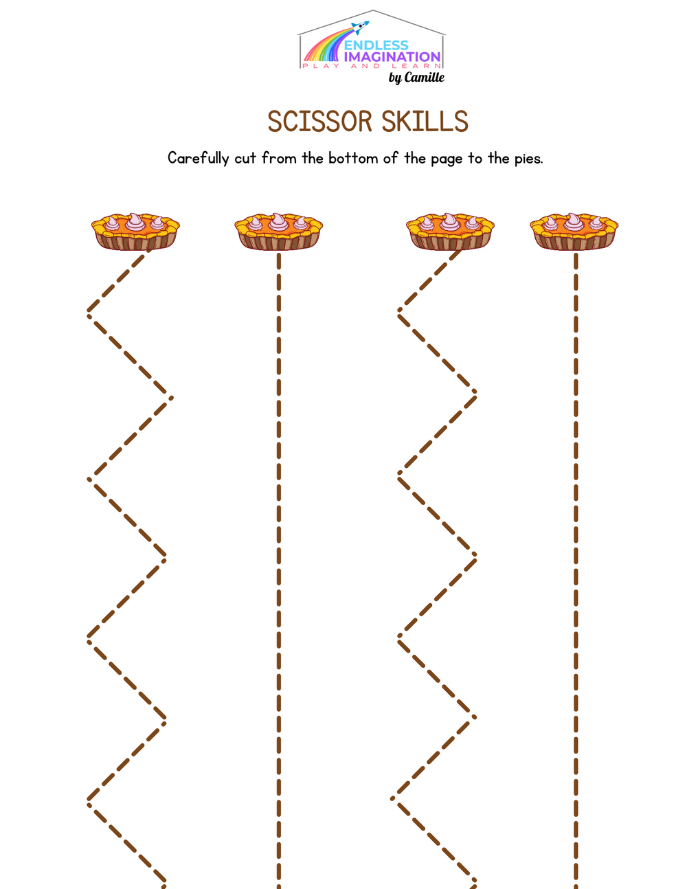 Free Printable- Scissor Skills – Endless Imagination LLC